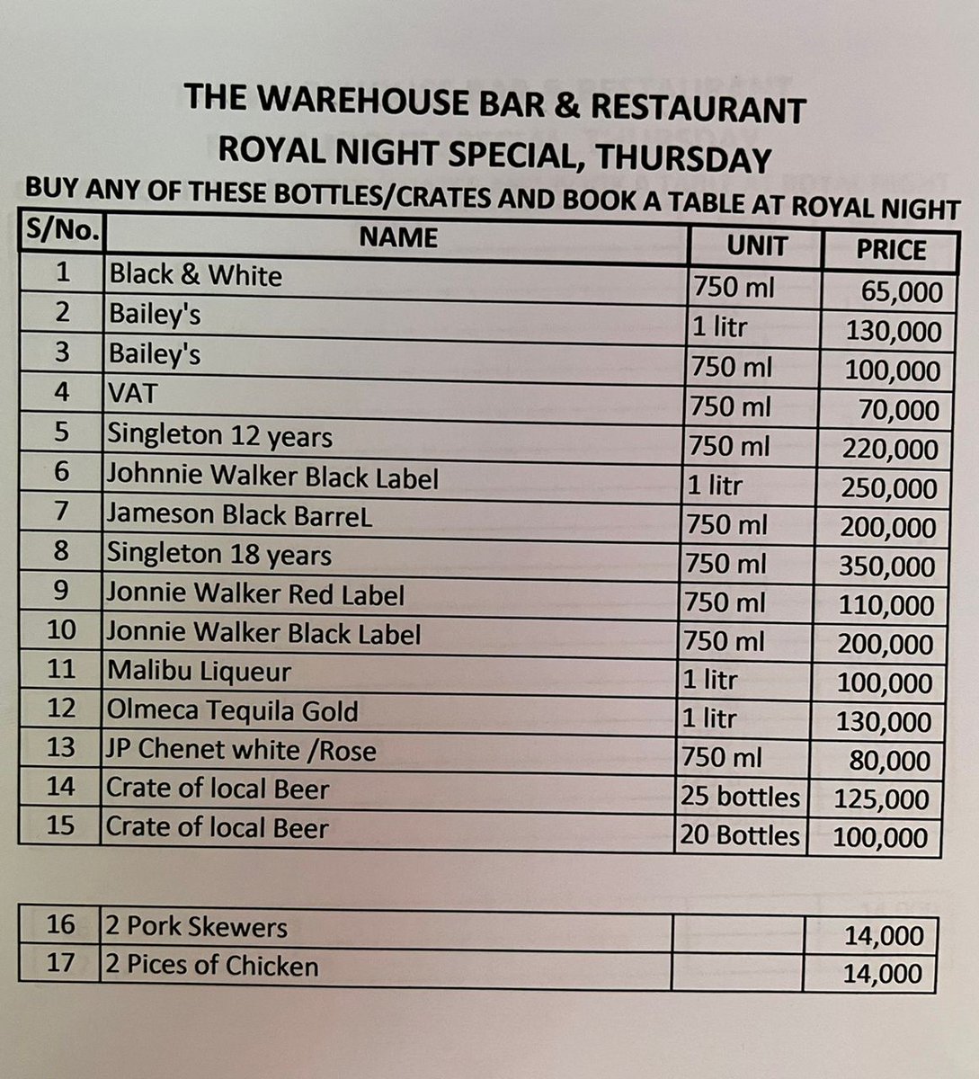 ToutEvents_'s tweet photo. Book a table at the #RoyalNight by buying a bottle of 65K and above. 
For example. https://t.co/gms3PI07UA