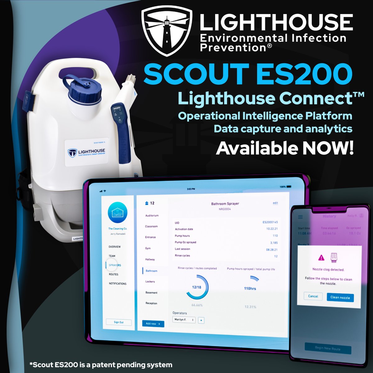 Lighthouse_EIP's tweet photo. Powered by Lighthouse Connect, Scout lets you capture, report, and leverage key disinfection data to optimize the efficiency and efficacy of your infection prevention programs.

Contact us today to learn more! 

https://t.co/6T2ugc0uS4 https://t.co/HZhOdIt5oW