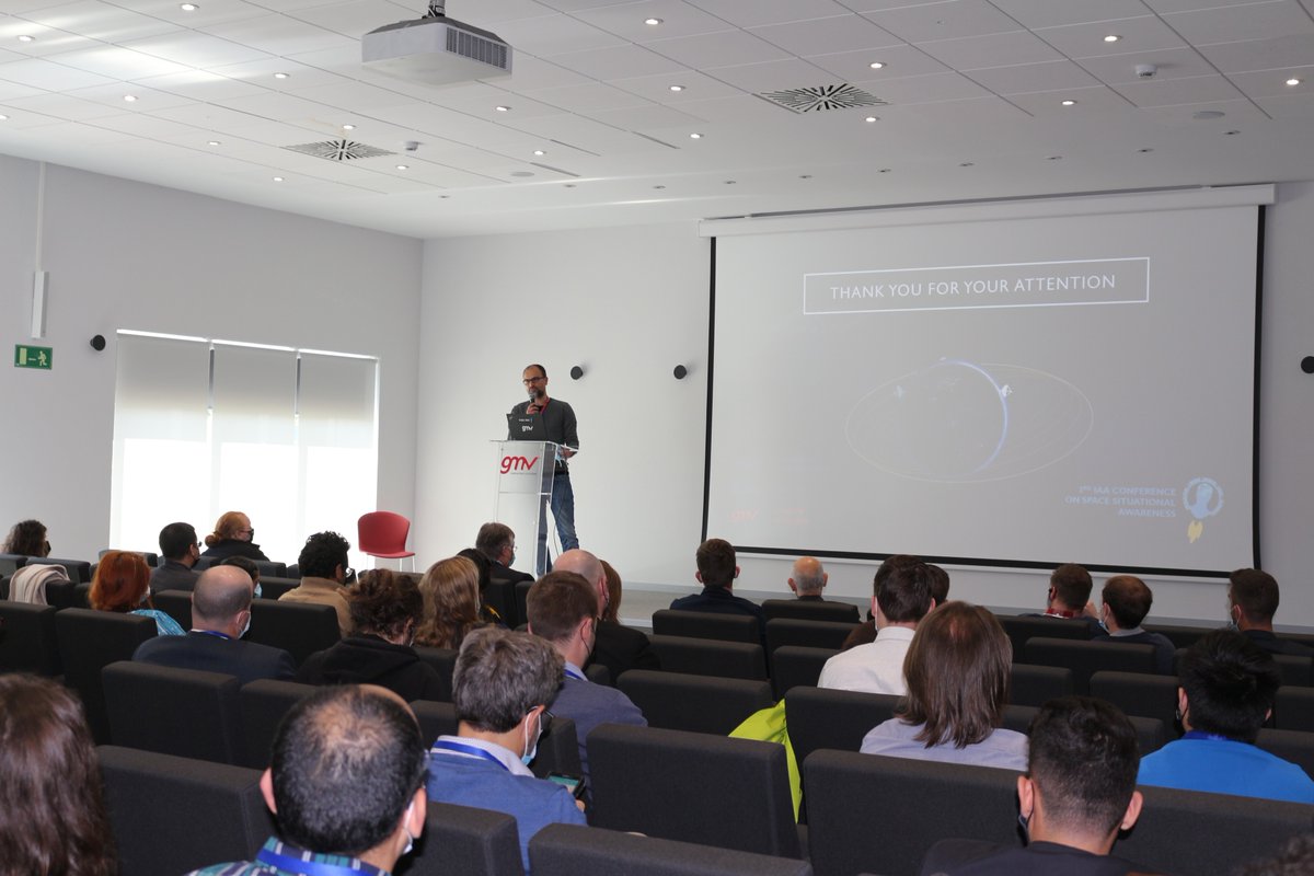 infoGMV_es's tweet photo. ¡¡Nuestras últimas presentaciones del día!!
Gracias a todos por participar este año en #ICSSA
#SSA #SpaceDebris https://t.co/gqSqtCI89z