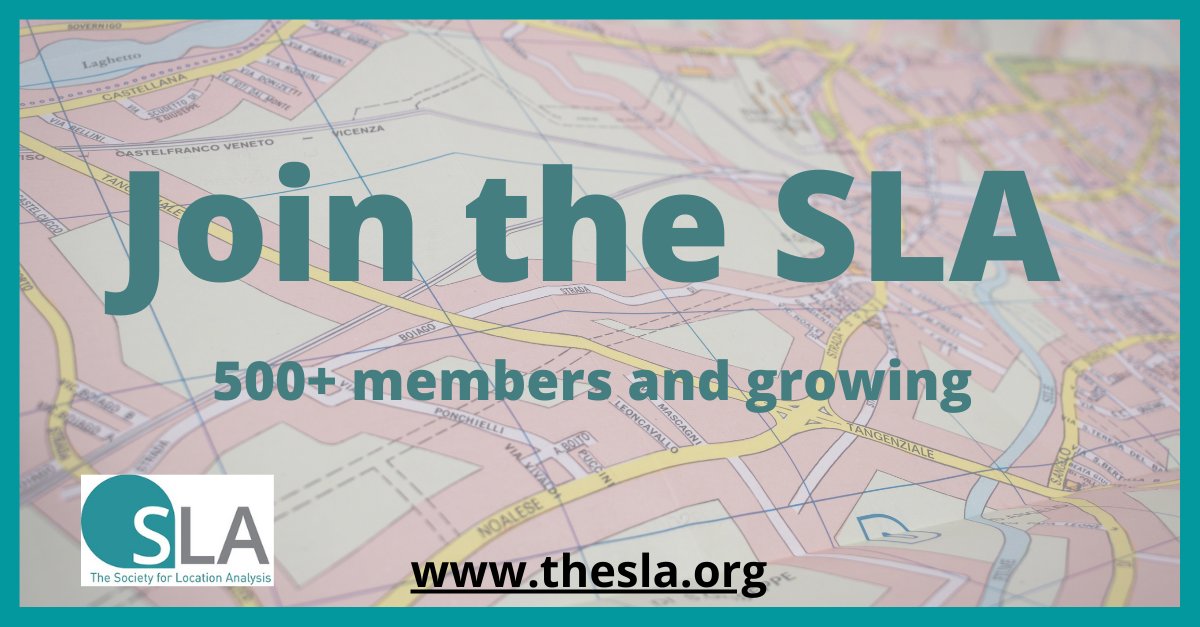 Join the Society for Location Analysis today for free thesla.org/sign-up-form/
#locationplanners #locationplanning #storelocation #gis #propertyresearch