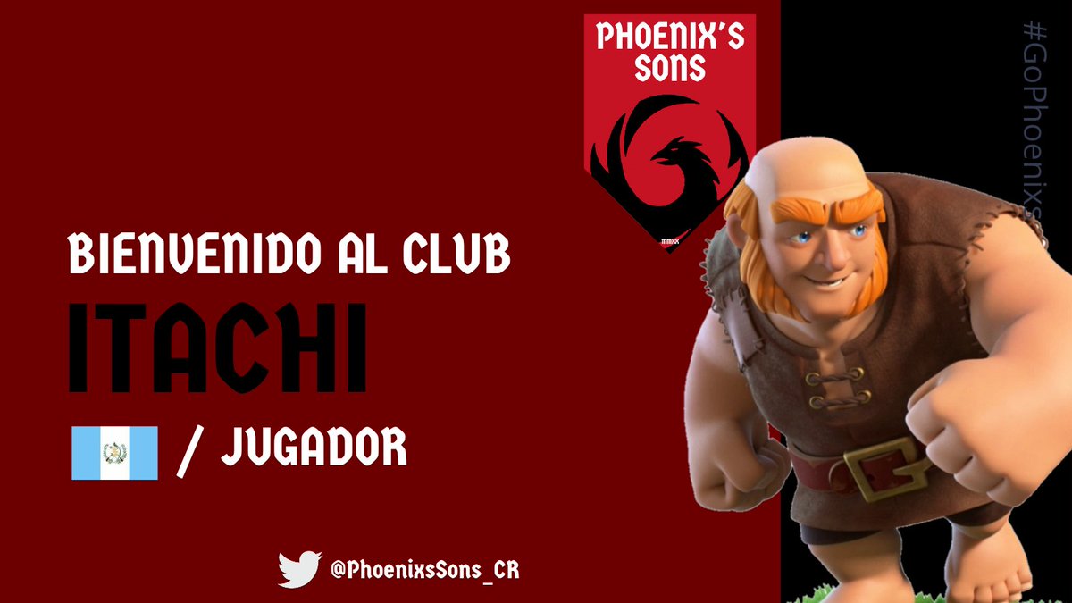 #CR | BIENVENIDO

Siguiendo con la lista, presentamos al buen Itachi, jugador que quiere demostrar que de Guatemala salen grandes jugadores 🇬🇹💪

#GoPhoenixs #WelcomeItachi