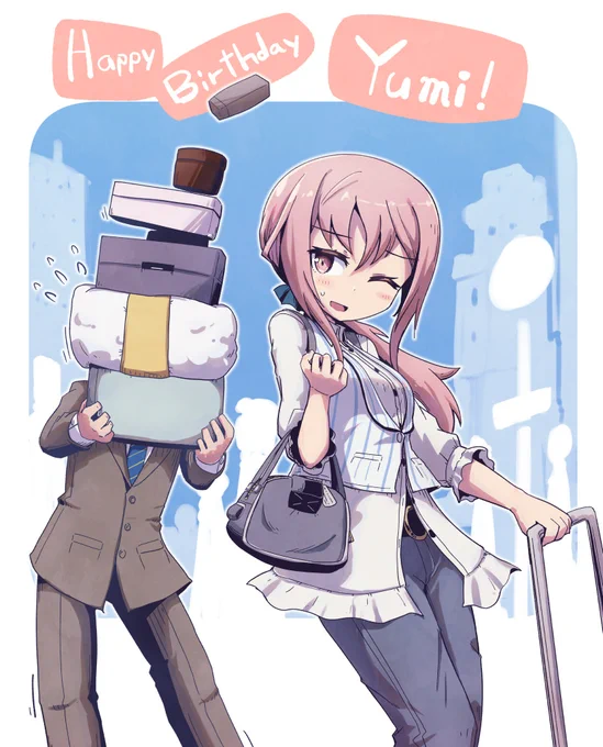 お買い物デート…?なゆみさんではぴば!(すこしちこく)
#四谷ゆみ生誕祭 #アリスギア 