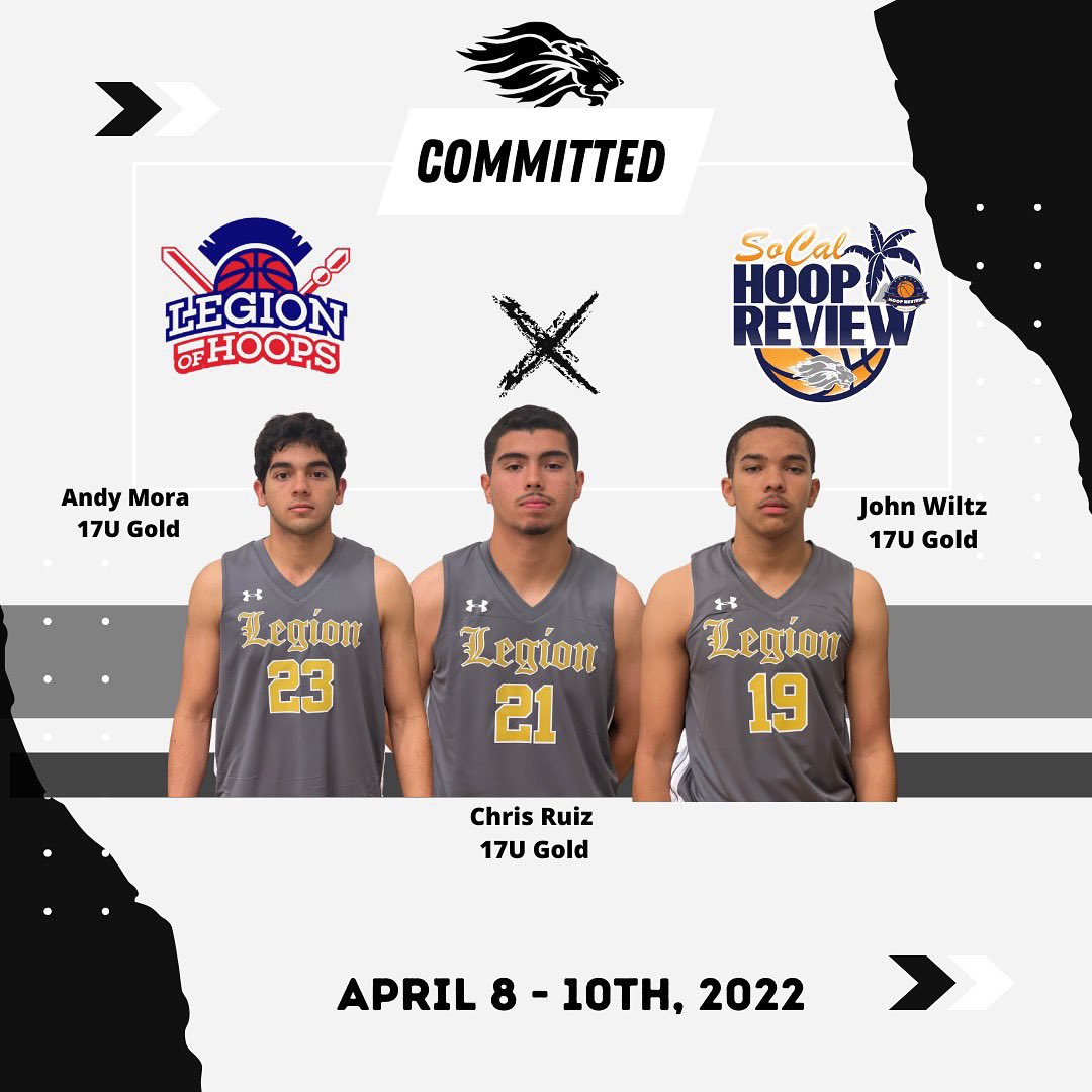 Legion of Hoops is coming to compete at our massive 15th annual tournament, So Cal Hoop Review,‼️

📆 April 8-10
📍 Momentous &amp; Clava
⛹🏾‍♂️ Boys 15U-17U
🎥 <a href="/BeTheBeastBTB/">BeTheBeast</a> live stream
🎬 Unmatched Media Coverage
🔗 westcoastelitebasketball.com