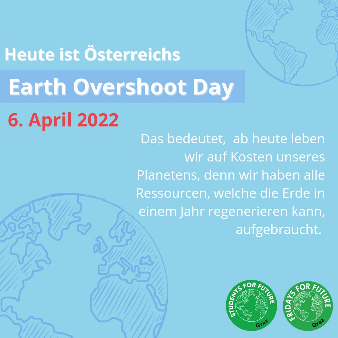 Wir verbrauchen viel zu viele Ressourcen!🔥📆 Der Earth Overshoot Day zeigt uns, ab wann wir die Ressourcen, die uns für ein Jahr zustehen, aufgebraucht haben. Die Erde kann uns schließlich nur so viel zur Verfügung stellen, wie sie auch regenerieren kann. 🌍
 #movethedate