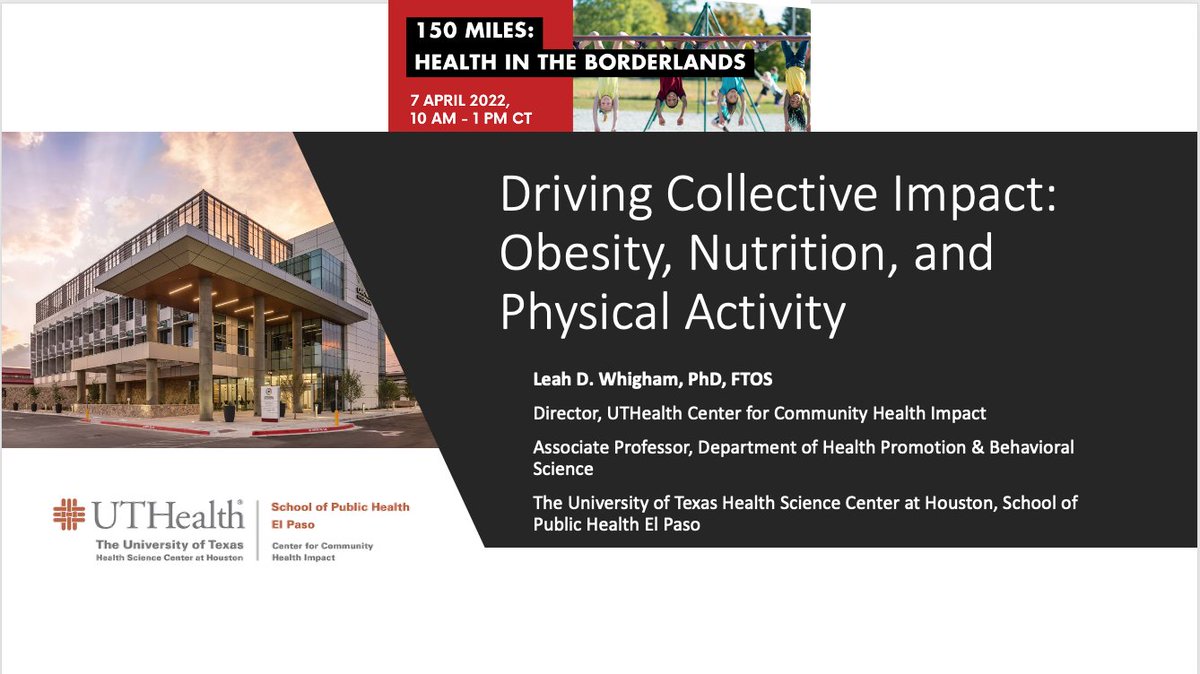 LeahWhigham's tweet image. Join me Apr 7 for 150 Miles: Health in the Borderlands 
Other speakers include @davidforelpaso @matemedico @deannahoelscher @momamiatx 
Register: bit.ly/3f0W1Ao
@uthcchi @childrenatrisk @TXFLC @msdcenter @mhmstx @UTexasSPH @PdNHFoundation @UnitedWayElPaso