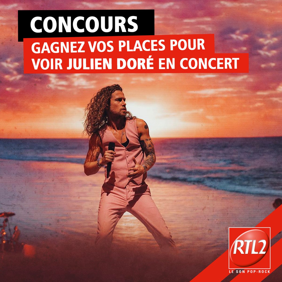 RTL2officiel's tweet photo. #CONCOURS - On vous offre vos places pour aller voir @jdoreofficiel en concert à l'Accor Arena les 8, 9 et 10 avril ! 🔥

Pour participer : 
- #RT ce tweet 💗
- Commentez la date de votre choix 🎟 https://t.co/Nmi9yhmyeW