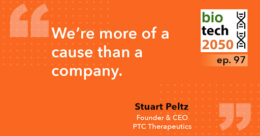 Thanks Stuart Peltz, Founder &amp; CEO <a href="/PTCBio/">PTC Therapeutics</a> for joining us! 

From <a href="/RWJMS/">Rutgers RWJMedSchool</a> - to industry leader in #RNA #biology - he has guided PTC from a #research organization to a publicly-traded, global commercial organization!

bit.ly/3JoTJsg
$PTCT #raredisease #STEM #genetherapy