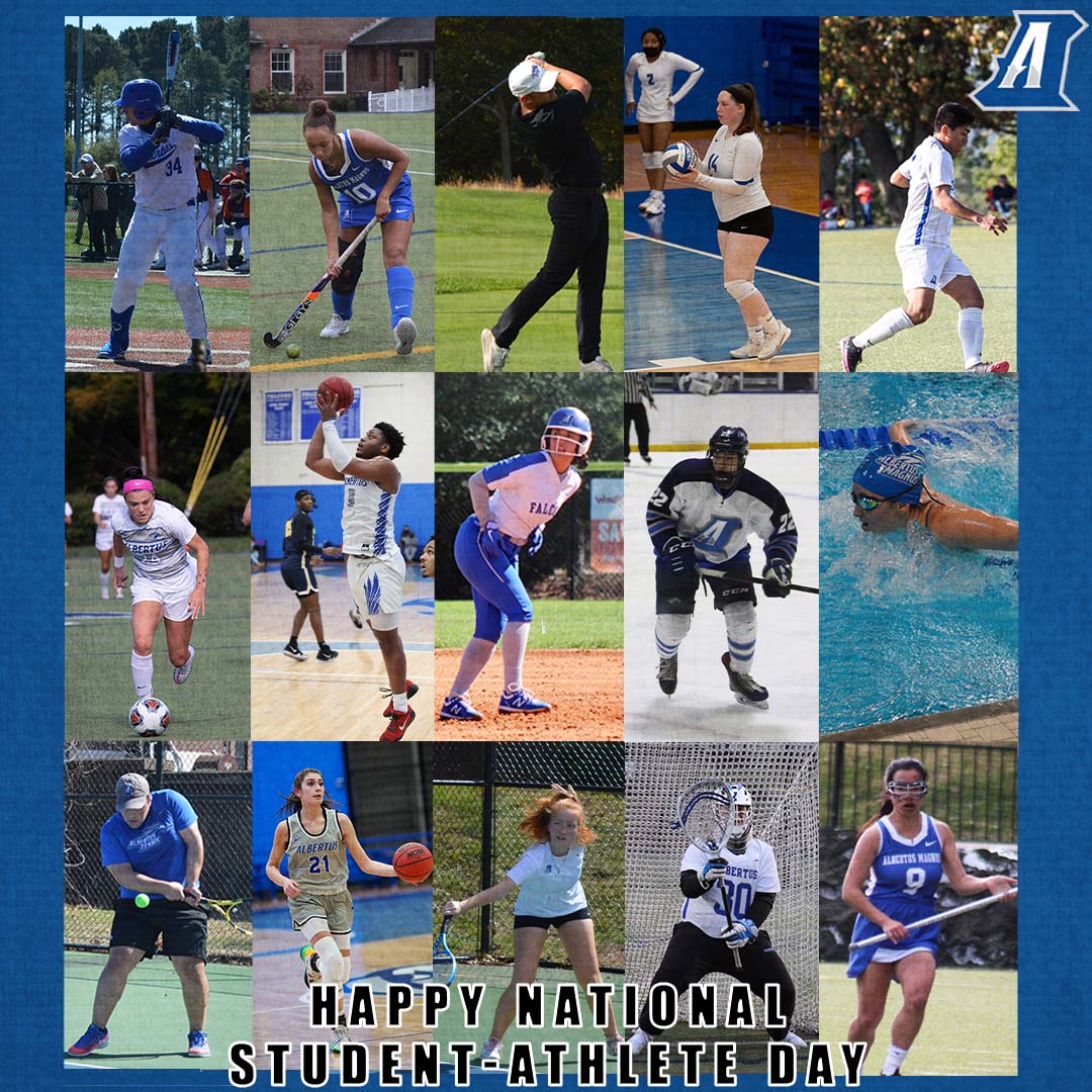 Albertus_Sports's tweet photo. Happy National Student-Athlete Day to all of our incredible student-athletes!
We are so thankful for each of you!
#NationalStudentAthleteDay | #fearlessfalcons | #thisisFalconawesome | #whyd3 | #D3Week https://t.co/I2aTM913zT