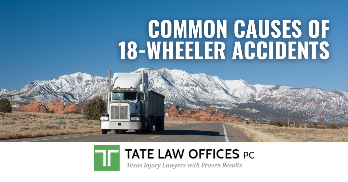 Do you know the circumstances that have been shown to commonly lead to an 18-wheeler accident? Tired, overworked drivers are a major issue, but they’re not all. See more: tatelawoffices.com/truck-accident…

#TruckAccident #TruckWreck
