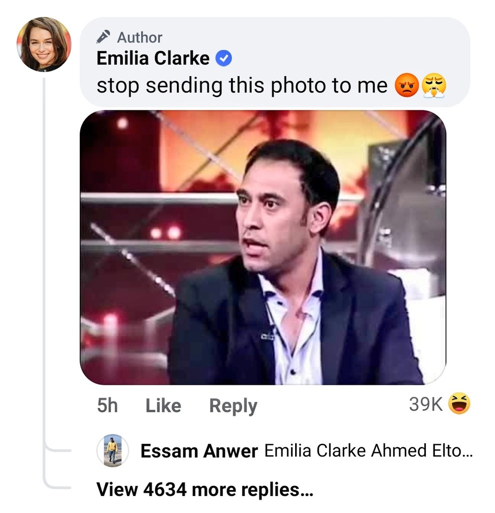 ibrahim_taag's tweet photo. حتي ايميليا كلارك مرحمتوهاش في رمضان في رمضانن😂😂 https://t.co/DSZIB3ZFP9