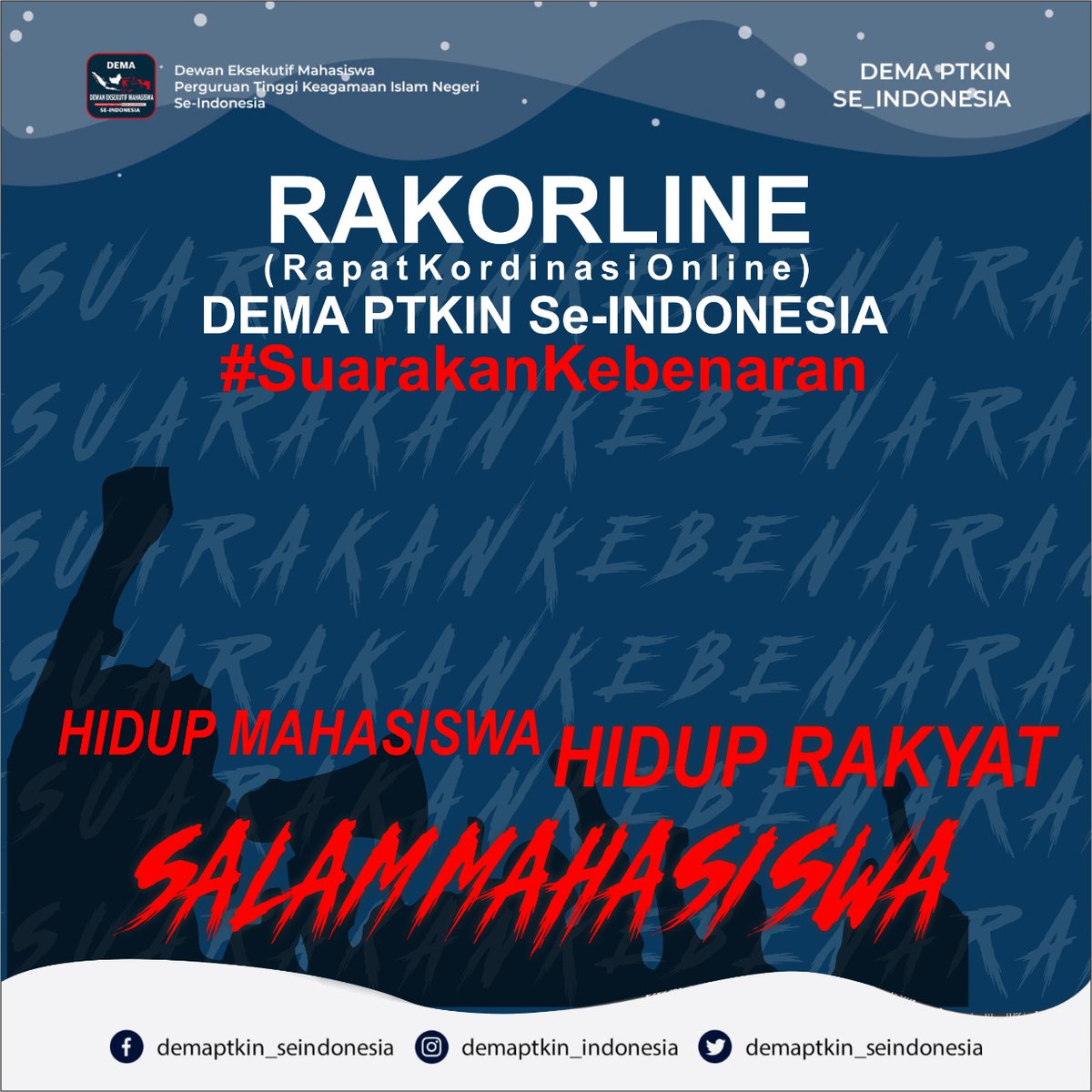 demaptkin's tweet photo. RAKORLINE NASIONAL @demaptkin
#SuarakanKebenaran https://t.co/EAkqQiRoa3