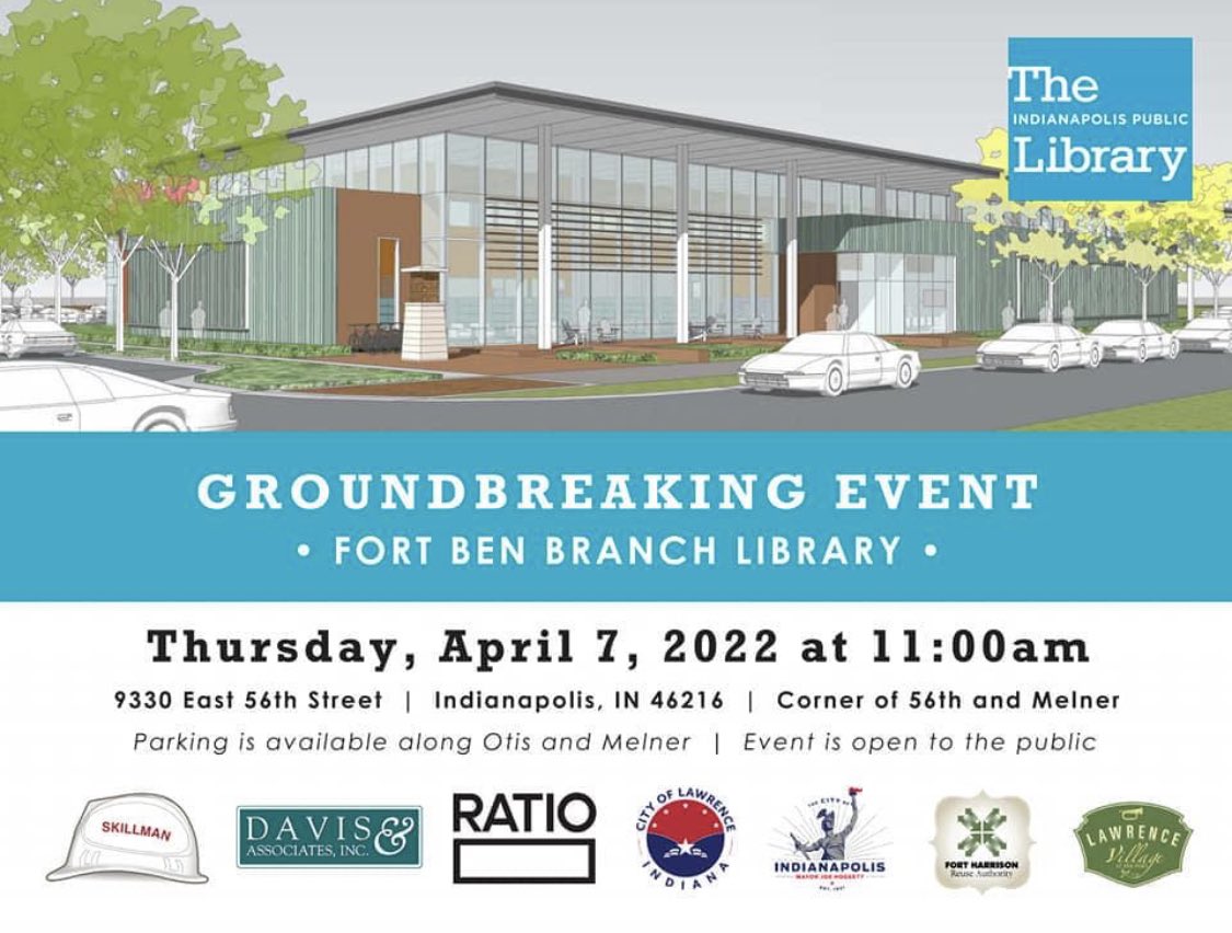 RATIOglobal's tweet photo. We are excited to move forward on the new @FortBen_IN Branch Library! This Thursday, a public groundbreaking event will take place at 11AM.

Get details here: https://t.co/IOKa47DVNP https://t.co/2JwInzH105