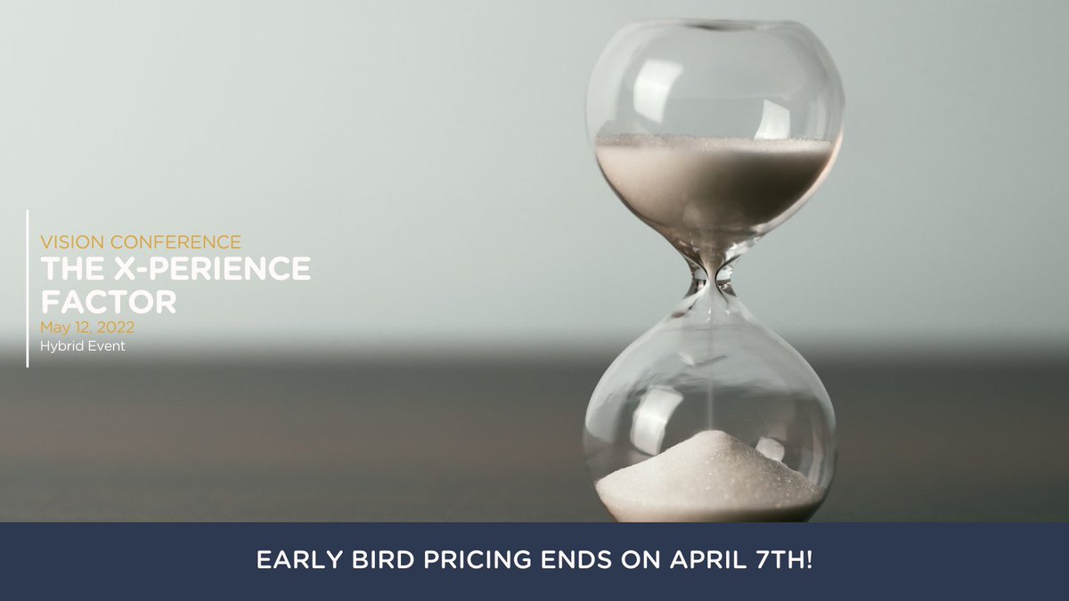 bcama's tweet photo. How can #Marketers nurture relationships with consumers and employees through engaging #BrandExperiences? On May 12 learn from experts at VISION Conference: The X-perience Factor. Register by TOMORROW April 7 for early bird pricing: https://t.co/lmpFTSFoXL https://t.co/Za7yzZ5pdz
