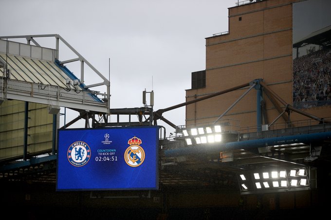 Chelsea Real Madrid Skorboard