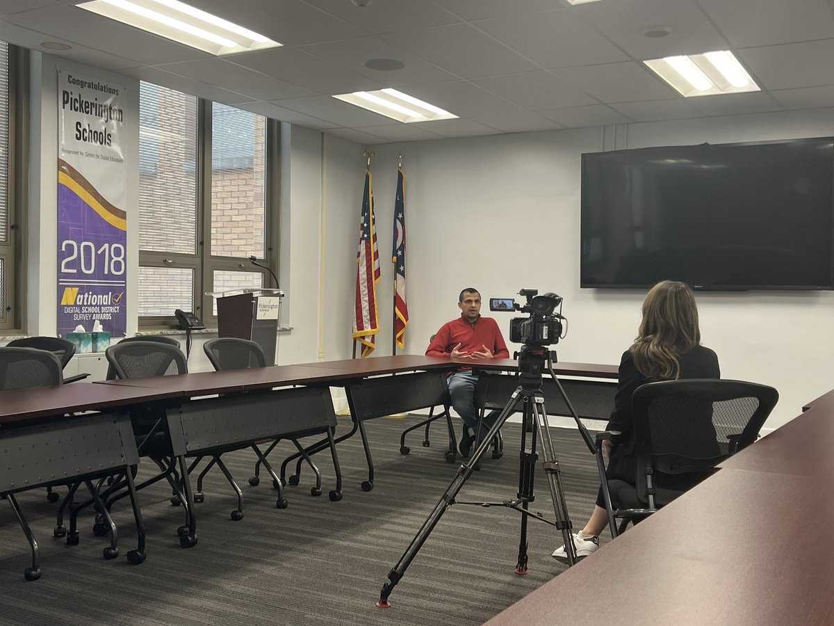 Wrapping up our recording with Channel 6 ABC News on their story featuring Pickerington Schools and the district wide use of  TalkingPoints to increase Family Engagement and the implementation of our Family Bilingual Liaison program! #DiversityandInclusion #abc6news <a href="/PLSD/">Pickerington Schools</a>