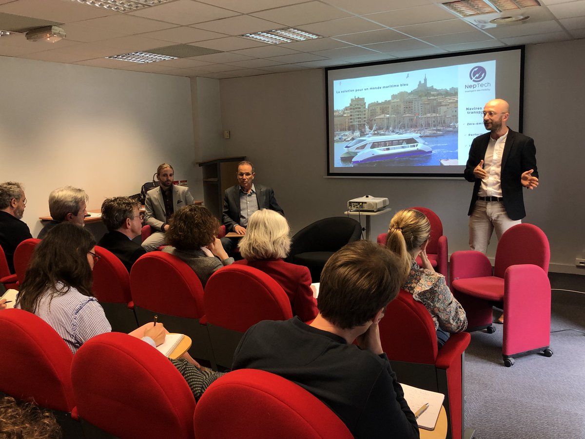 AMPMetropole's tweet photo. ➡️➡️✨Pour terminer ce premier temps fort, 3⃣ start-up, #ENTENT, @SakowinGreenNRJ et @NepTechOfficial, hébergées par le @TechnopolArbois et soutenues par @AMPMetropole, ont présenté leur concept, leur développement et leurs perspectives 🚀 https://t.co/0XvH7JPpH5