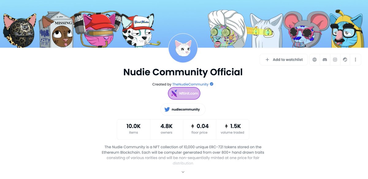 nudiecommunity's tweet photo. 🧹 NUDIE SWEEPS CONTEST  🧹

If you haven't joined the #NUDIEcommunity sweep contest in our discord, now's the time!!

24 hours remaining ⏳ 
$2,500 in prizes 🎁 
$10,000 in giveaways once FP reaches .05 💸 

Details in discord 👇 
https://t.co/KbSgyyqEFP

 #NCtakingover https://t.co/m2oolVsouA