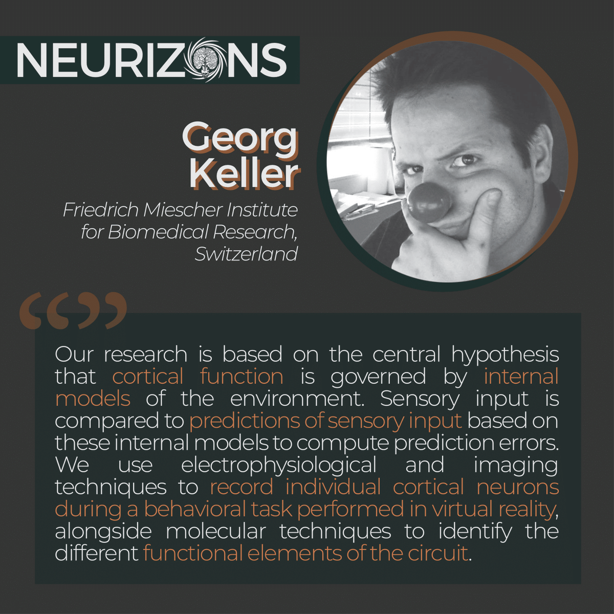 Neurizons's tweet image. Excited about #predictiveprocessing? Join us in hearing about it from @georg98keller (@FMIscience ) at #Neurizons2022.
Register and join us!
neurizons.uni-goettingen.de