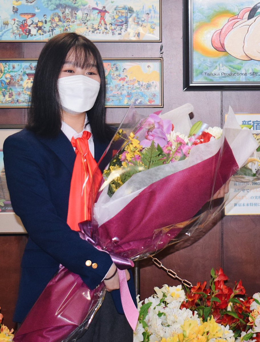 dailywakaba's tweet photo. From Wakaba’s visit to the Mayor 🤍
#樋口新葉 https://t.co/REnCuuIzPg
