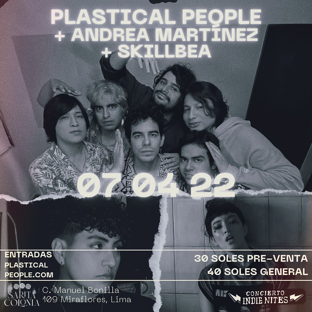 Daniel Vergaray D'Arrigo (@danielefecto) on Twitter photo Este jueves caigo al bar Sarita Colonia en Miraflores para ver a <a href="/PlasticalPeople/">Plastical People</a> junto a Skillbea y <a href="/andreaquemira/">Andrea Martinez</a> 🎙️🎶🎧. Un show con indie pop y synthpop.
¿Quieren ir? Aquí chapan sus entradas ➡️ plasticalpeople.com Este jueves caigo al bar Sarita Colonia en Miraflores para ver a <a href="/PlasticalPeople/">Plastical People</a> junto a Skillbea y <a href="/andreaquemira/">Andrea Martinez</a> 🎙️🎶🎧. Un show con indie pop y synthpop.
¿Quieren ir? Aquí chapan sus entradas ➡️ plasticalpeople.com