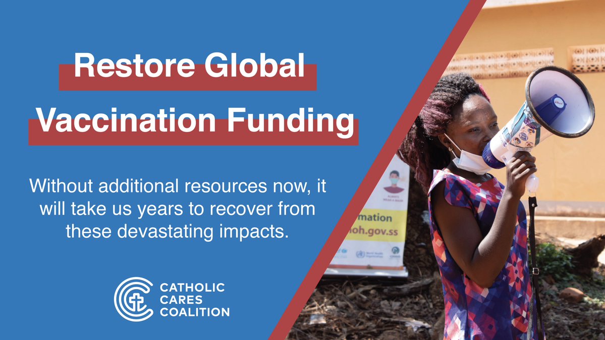 As a person of faith, I'm calling on all Senators to support including critical funding for the international #COVID19 vaccines campaign. Without this funding, we all remain vulnerable to new COVID-19 variants with more sickness, job loss, and hunger. #CatholicCares