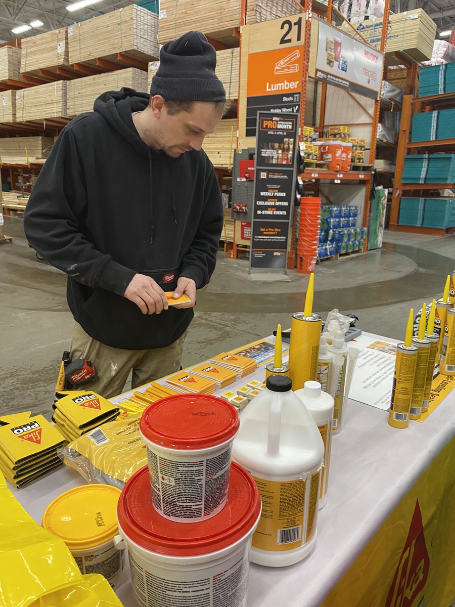Great Morning <a href="/HomeDepot/">The Home Depot</a> 3820 in West Cleveland!!! <a href="/Sika/">Sika</a> is out doing demos and even a little Maintenance work for Pro Week. Big Thanks to SM Jim and Pro DH Eric and Jessika for the invite. #sika #concrete <a href="/Monica_Lindsey1/">M</a>