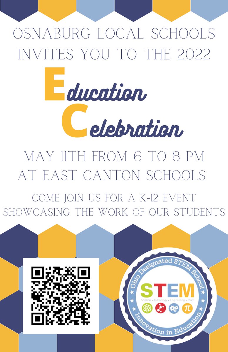 stem_ec's tweet photo. Save the date, May 11th.  Our annual education celebration is back.  Join us to see the amazing innovative work from our students K to 12! https://t.co/OytN2mbY86
