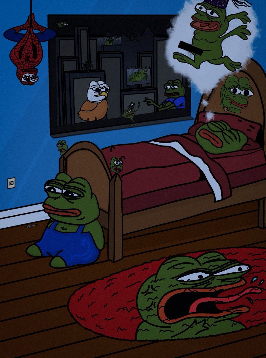 berkerdgn10's tweet photo. Hello #NFTCommunity 
here is my first #pepethefrog  drawing: 
"Happy Dreams Pepe" 🐸
     
      "zzz zzz zzz"
available on @opensea

0.15  ETH
https://t.co/fBnLrGHJ5M
#PEPEnft #cryptoart #Pepeverse #FrogFam #PepeFam https://t.co/Sp4wBO2t1X