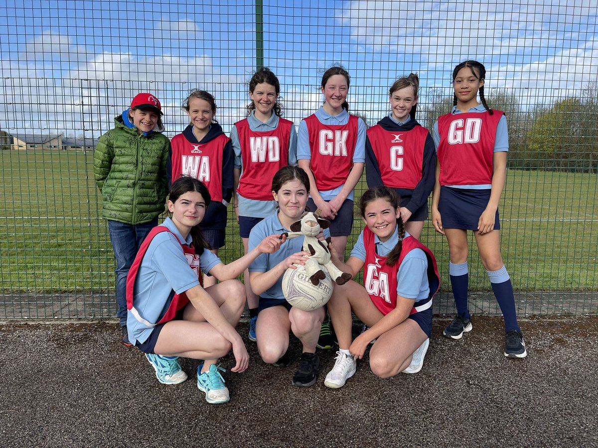 A huge well done to the Y8 netball team who came RUNNERS UP in tonight’s District Tournament - with two wins, a draw and one loss. Great work girls and we even had some blue skies! ⛅️ We even had a visit from our mascot! 🐮

⭐️ POM - Izzie