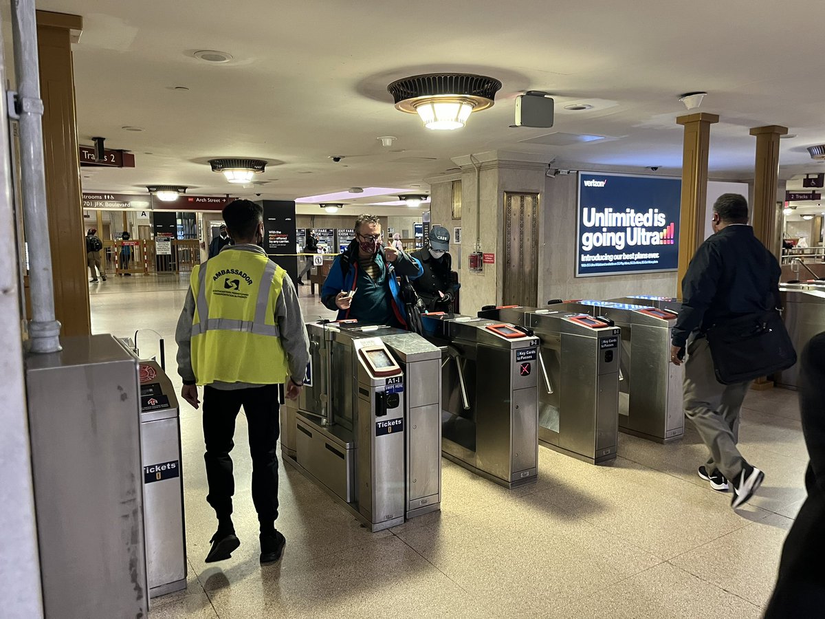 Very much appreciate the knowledgeable and friendly <a href="/SEPTA/">SEPTA</a> Transit Ambassadors who helped me find my way to the Airport Line platform. Getting in-person support on my transit trip to the airport convinces me to do it again!