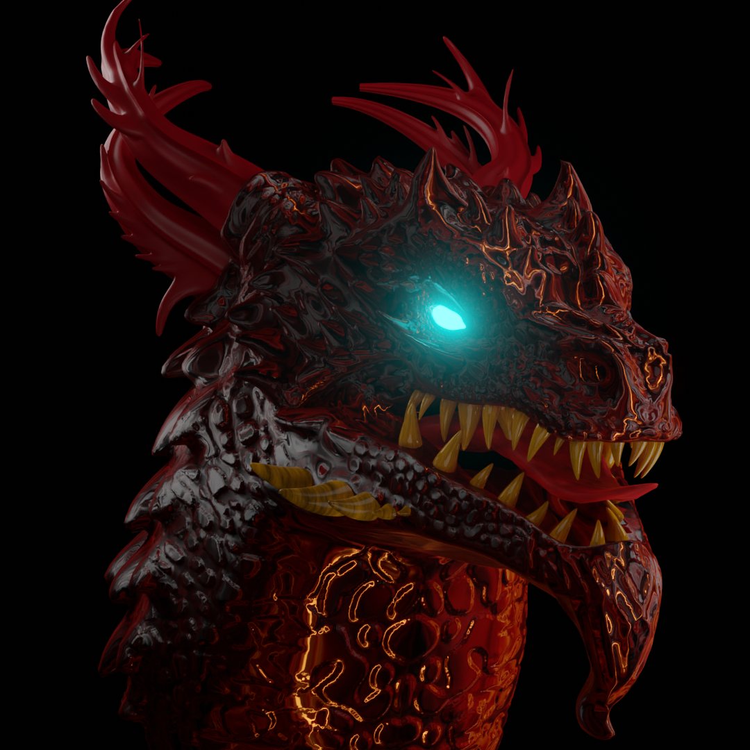Cryptoslowsam's tweet photo. A new sneak peek of our Evolved Draygons. 🐲

However, horns and body are still being adapted a little. 

I'm looking forward to it when it starts. ❤️

@DraygonCo 😍😍😍 https://t.co/DR9BCfxlzK