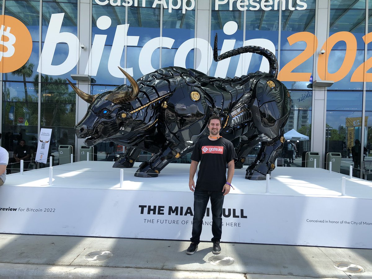 Happy to be respresenting @gate_io at #bitcoinmiami2022 .

DM me if you are here and would like to discuss partnership opportunities