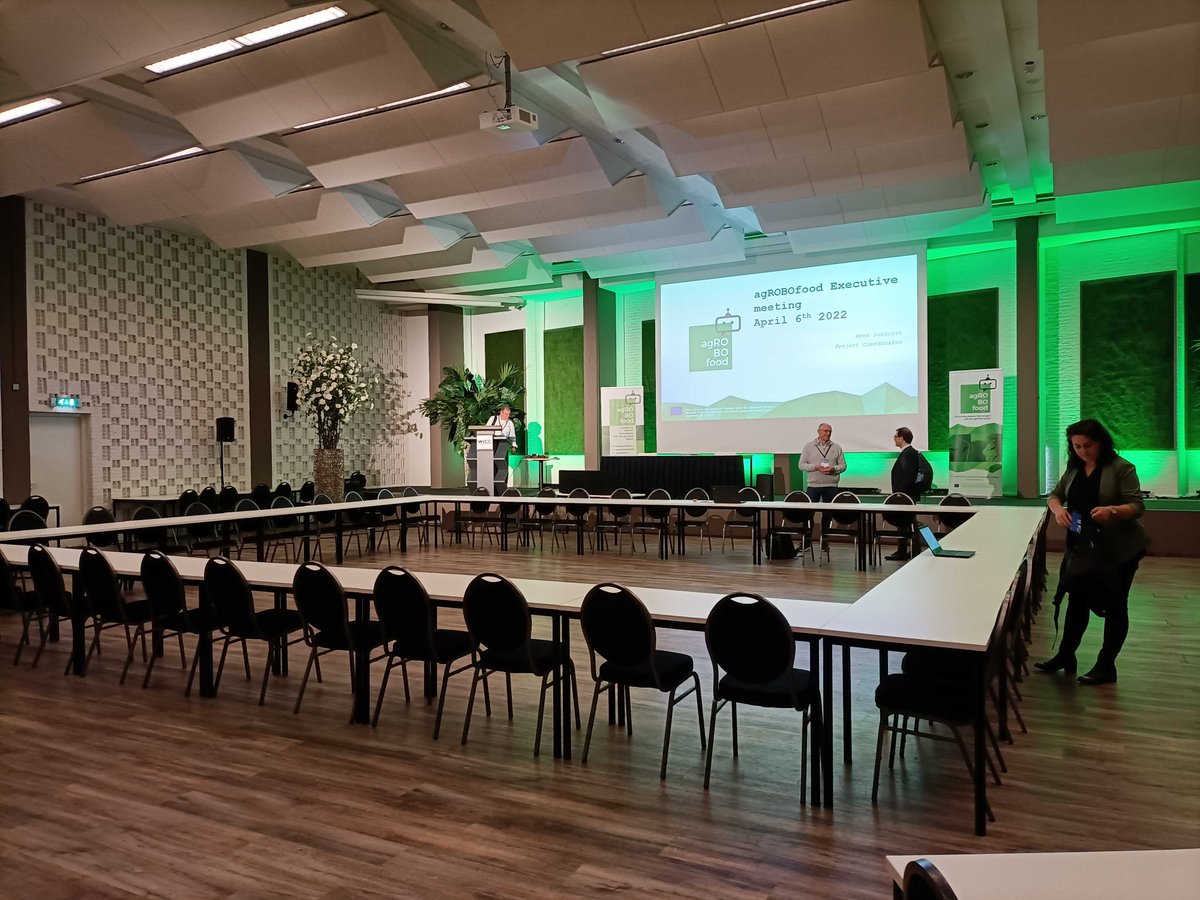 victorfalguera's tweet photo. Happy to meet again all the @agROBOfood partners in person! Nice consortium meeting today hosted by our @WUR colleagues. #FromVisiontoAction #agriculture #robotics https://t.co/pQRZieaZyY