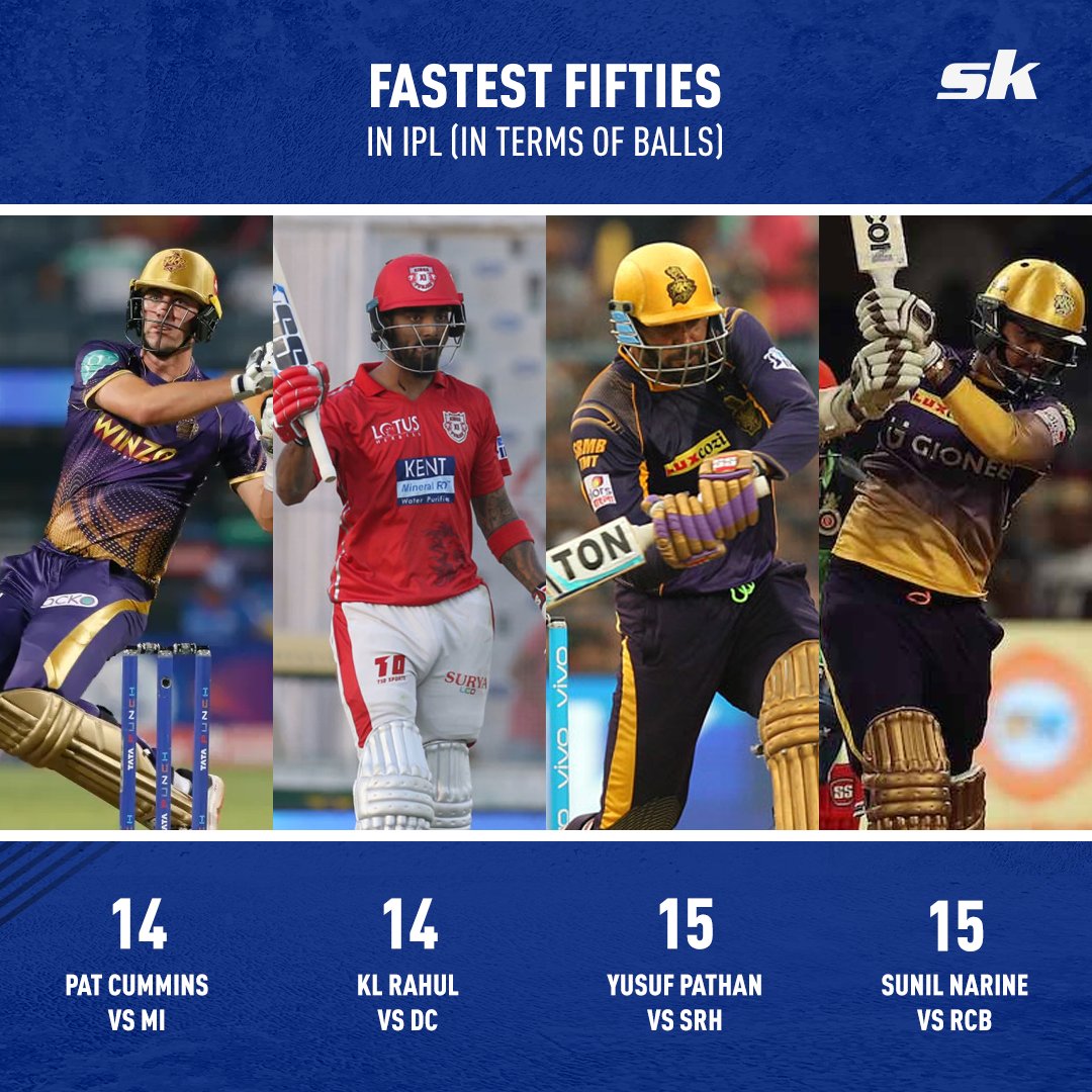 Sportskeeda's tweet photo. Pat Cummins joins KL Rahul on top of the list 👏

#IPL2022 #KKRHaiTaiyaar #MumbaiIndians #KKRvMI https://t.co/MXFBQg4yQ3