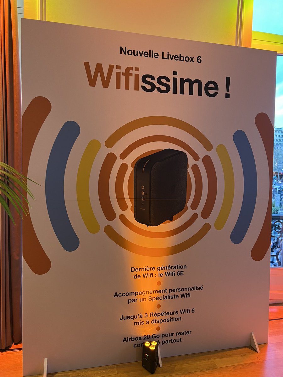 CQPLH's tweet photo. Soirée de lancement de la nouvelle #Livebox6 de @orange #Wifi6 #Wifi6E @Orange_France @OrangeIDF #orangeopera https://t.co/exMUAqhhFU