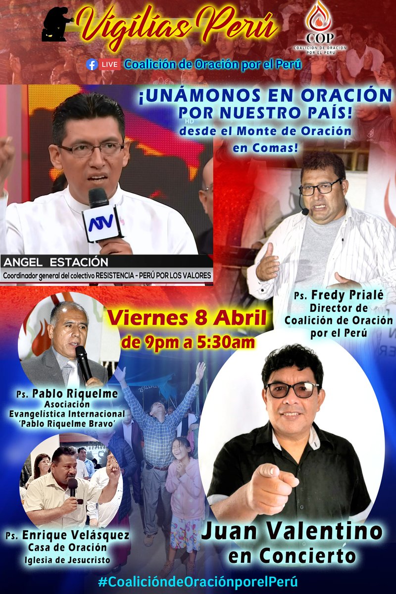 AngelEstacion's tweet photo. @AngelEstacion 
Unámonos en Oración por nuestro Perú... https://t.co/f1MI4LVGP8