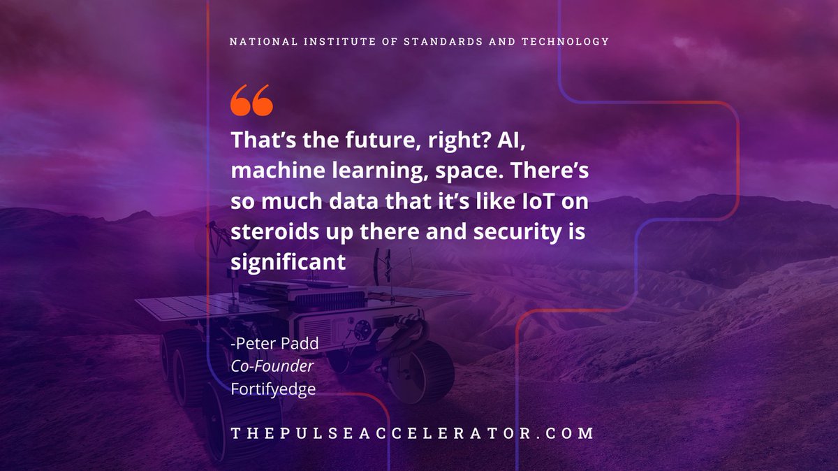 pulseaccelerat1's tweet photo. Fortifyedge is going to space. Their machine learning is helping the Mars Rover clearly identify the operator. This powers #communications so no other organization can access the data that is collected.
Read more at: https://t.co/McHYfhWYxj 
#mars #ai #nasa #majortom https://t.co/viTOTVaRFR