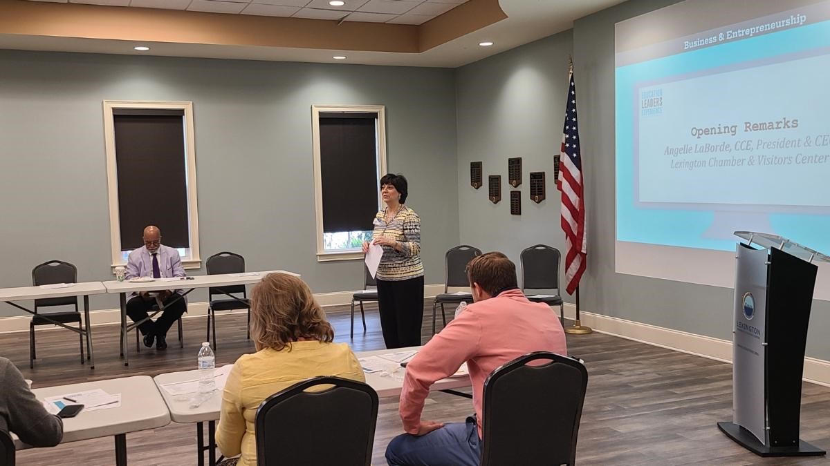 Connecting education and business will advance Lexington and the Midlands. President and CEO, Angelle LaBorde, welcomed executive educators to the #EducationLeadersExperience on Tuesday. Thank you #ColonialLife for sponsoring this important program. @CEP_UofSC @ColonialLife