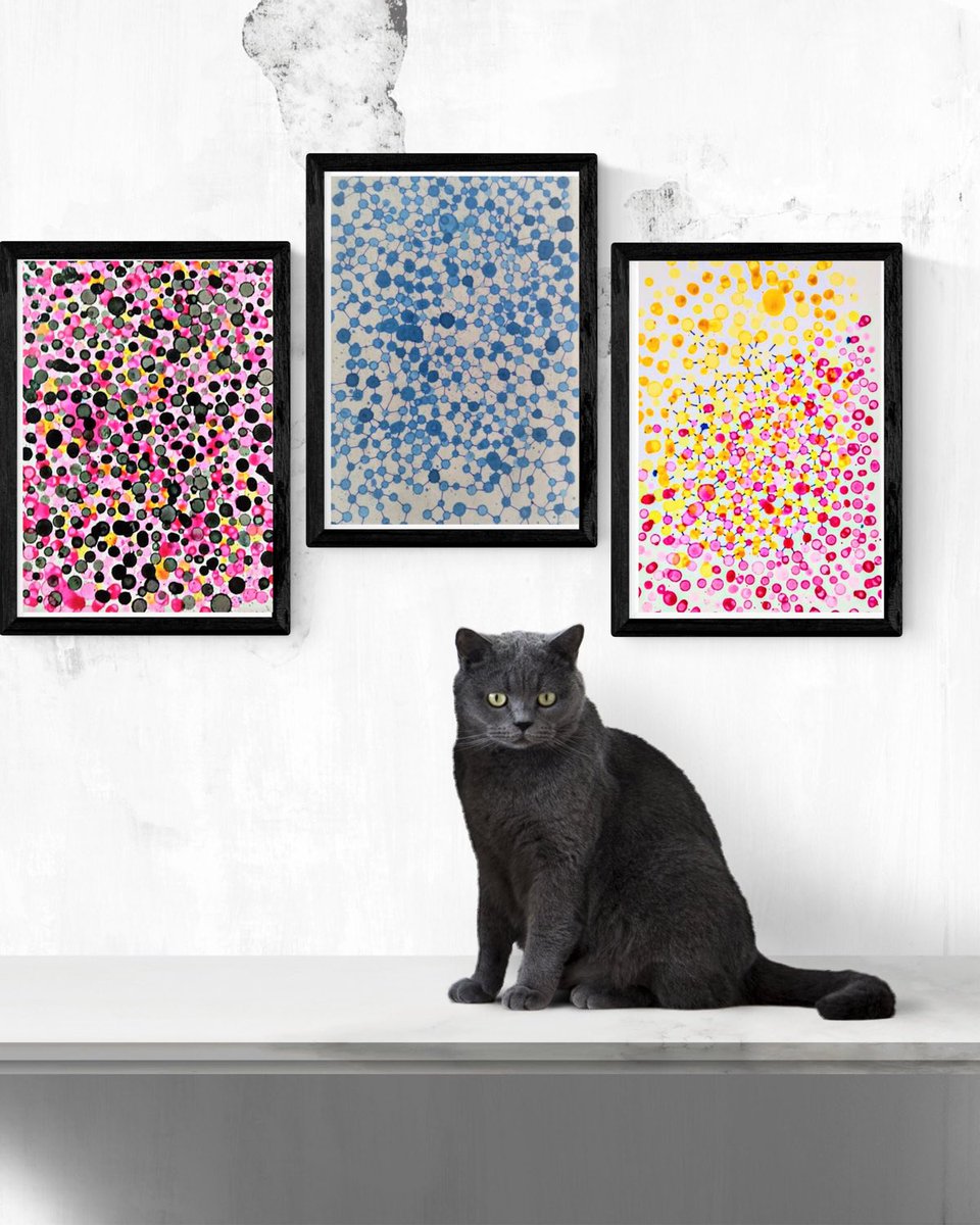 Excited to share the latest addition to my #etsy shop: midcentury modern art, print digital,3 best seller digital downloads, dot art neutral digital print, digital art,Indian  #unframed #entryway #realart #blue etsy.me/3ueQ8I9 #nftcommunity