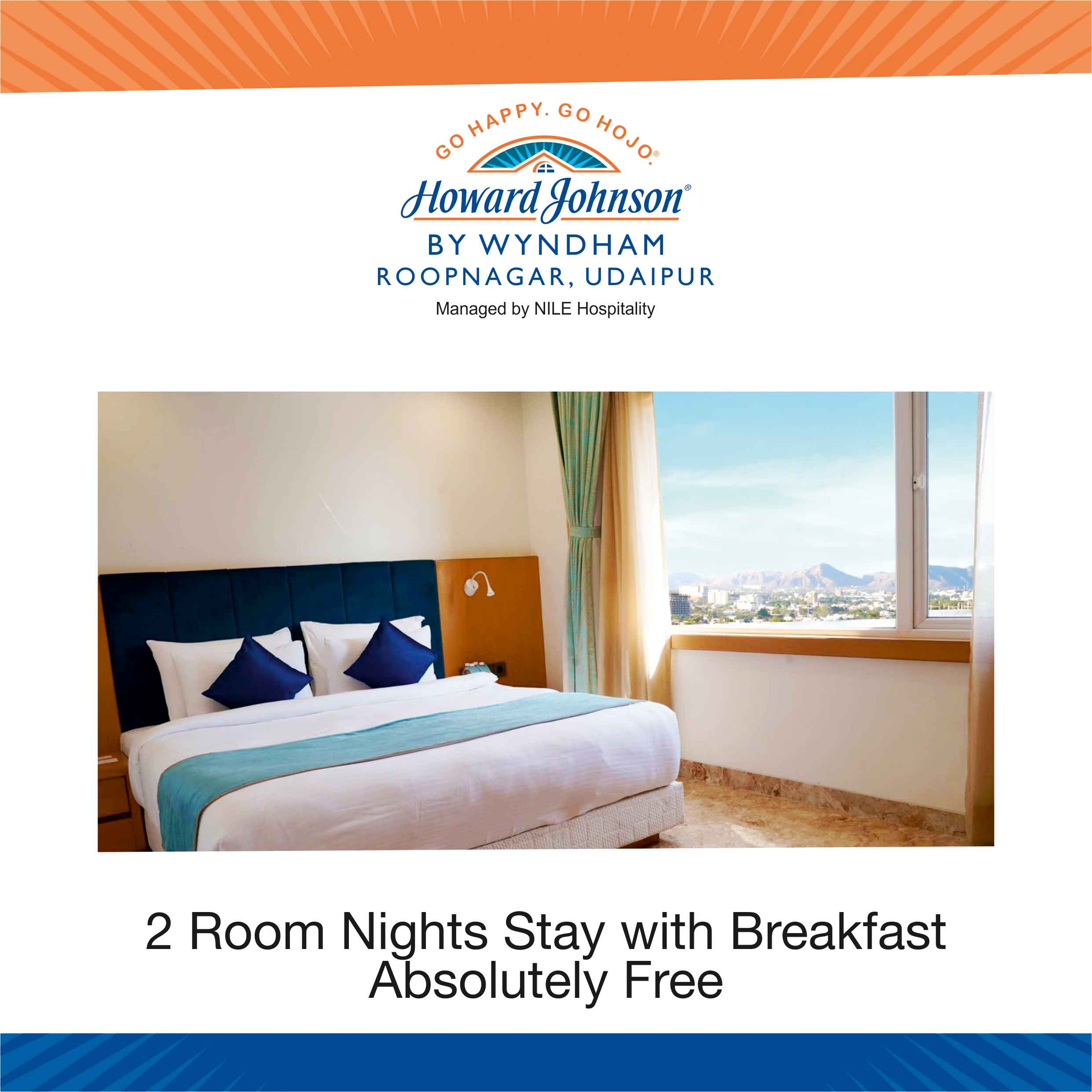 ADDMARC Hospitality Marketing Services Pvt. Ltd. on X: Howard Johnson  Udaipur- Membership Offers: ✔️2 Room Night Stay with Breakfast absolutely  FREE ✔️12 Lunch/Dinner Buffet absolutely FREE ✔️Buy 1 Get 1 Stay Offer