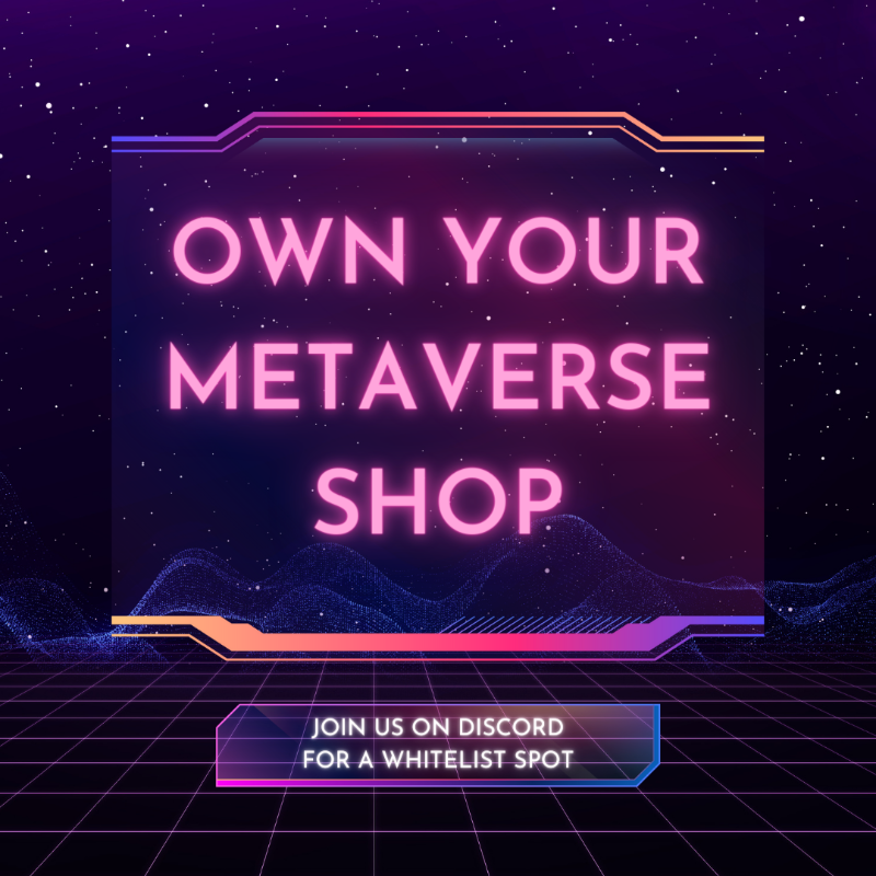 eth_avenue's tweet photo. 4,000 Metaverse shops up for grabs! Own your own store, sell your products or rent it to others. 

The first few shops are minting for FREE! Join the Discord to get whitelisted.

#NFTCommunity #NFTs #Metaverse