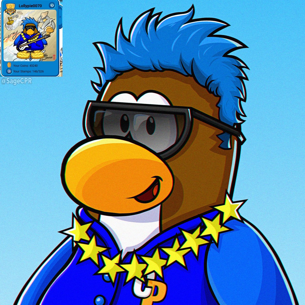 Having another Club Penguin Art Commission Giveaway, we're giving away 2 Icons made by <a href="/SageCPR/">Sage ✨</a>! To enter:

- Retweet/Like this Tweet.
- Must be Following <a href="/SageCPR/">Sage ✨</a> and myself, @KnightQuesty.
- Ends April 10th.

Best of luck!