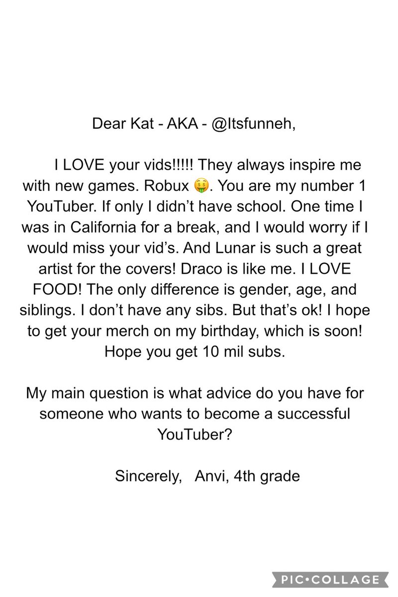 GVWindsor's tweet photo. @ItsFunneh On behalf of one of my stellar students... https://t.co/dXf8to0Qgn