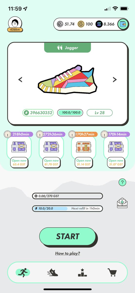 Can’t wait to open my mystery boxes!#STEPN #STEPNstats