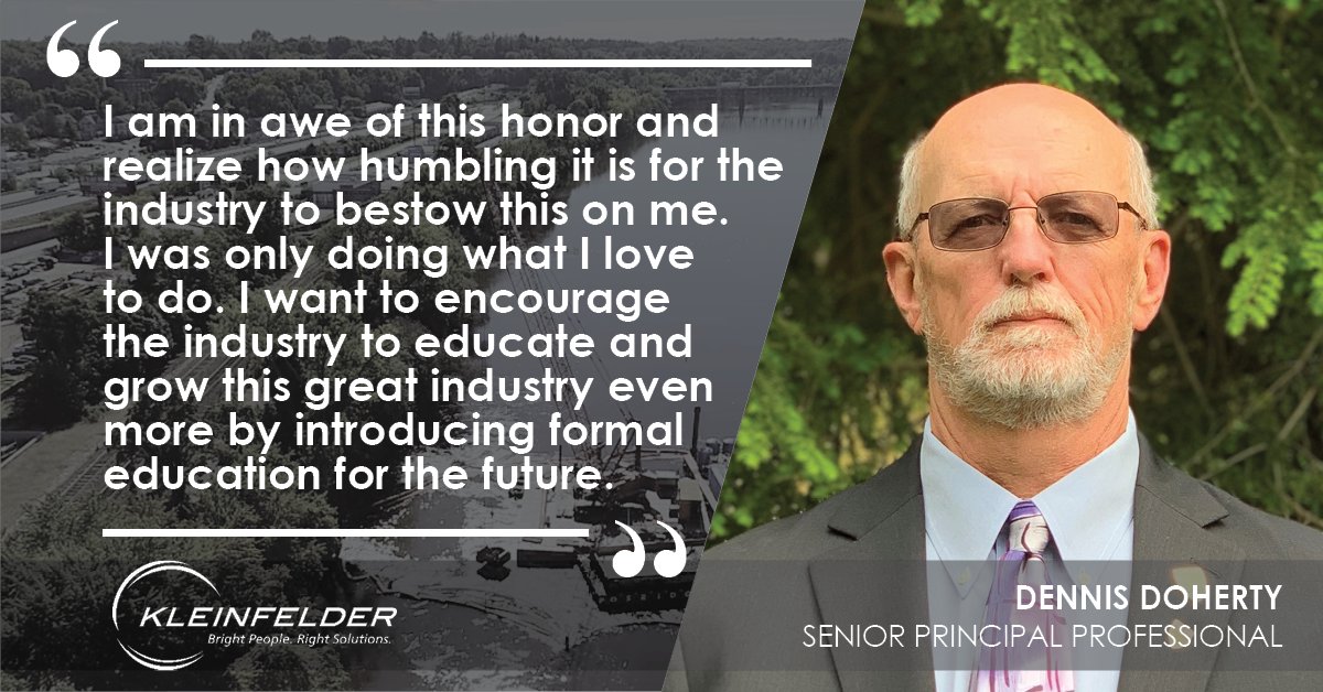 KleinfelderHQ's tweet photo. Congrats to Dennis Doherty on his induction into the @_NASTT Hall of Fame! He'll be recognized at next week’s #NoDigShow, where he'll also serve as Session Moderator for Track 3.
Read about Dennis and his career in #TrenchlessTechnology here: https://t.co/v7QDgIZooX https://t.co/z49CGDq4lM