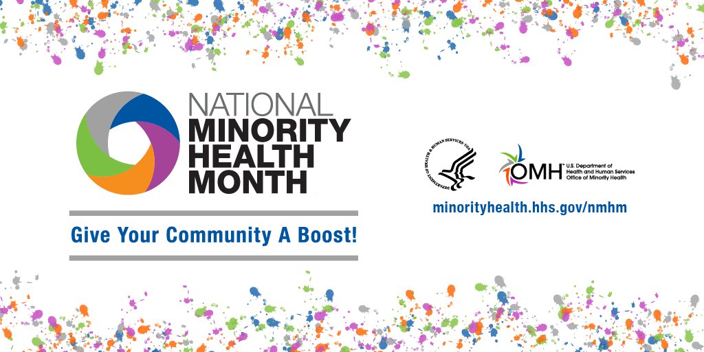 MinorityHealth's tweet photo. A1: @MinorityHealth works to improve the health of racial and ethnic minority communities and American Indian/Alaska Native communities through the development of health policies and programs that will help eliminate health disparities. https://t.co/IRI79wYOU0 #NPHWChat https://t.co/bUGx98yp5x