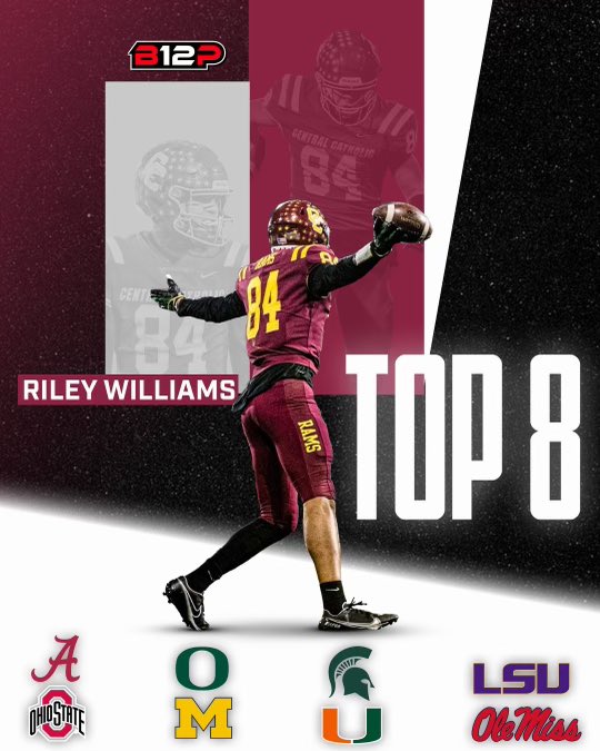ri_will_'s tweet photo. I would like to thank all the schools that have recruited me up to this point. I will continue my recruitment process with these 8 teams. I am looking forward to growing our relationships over the next few months. 🖤 https://t.co/Ul2sOjObGy
