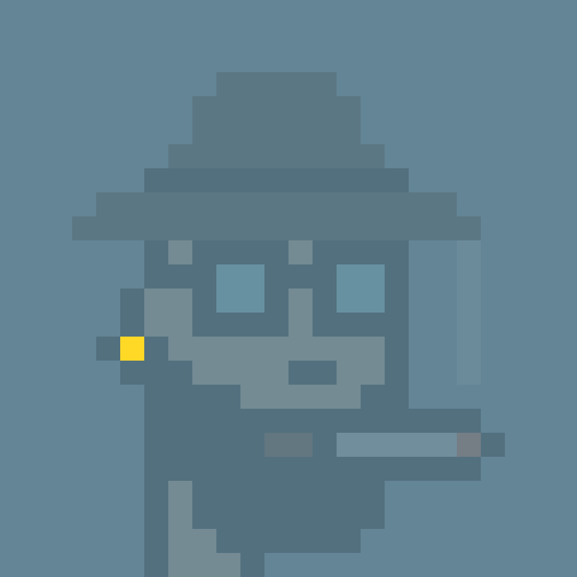 PunkPixelsNFT's tweet photo. The color #ffd926 isn't even that rare but earring pixels are still on a different level https://t.co/e1MnYZ75ls
