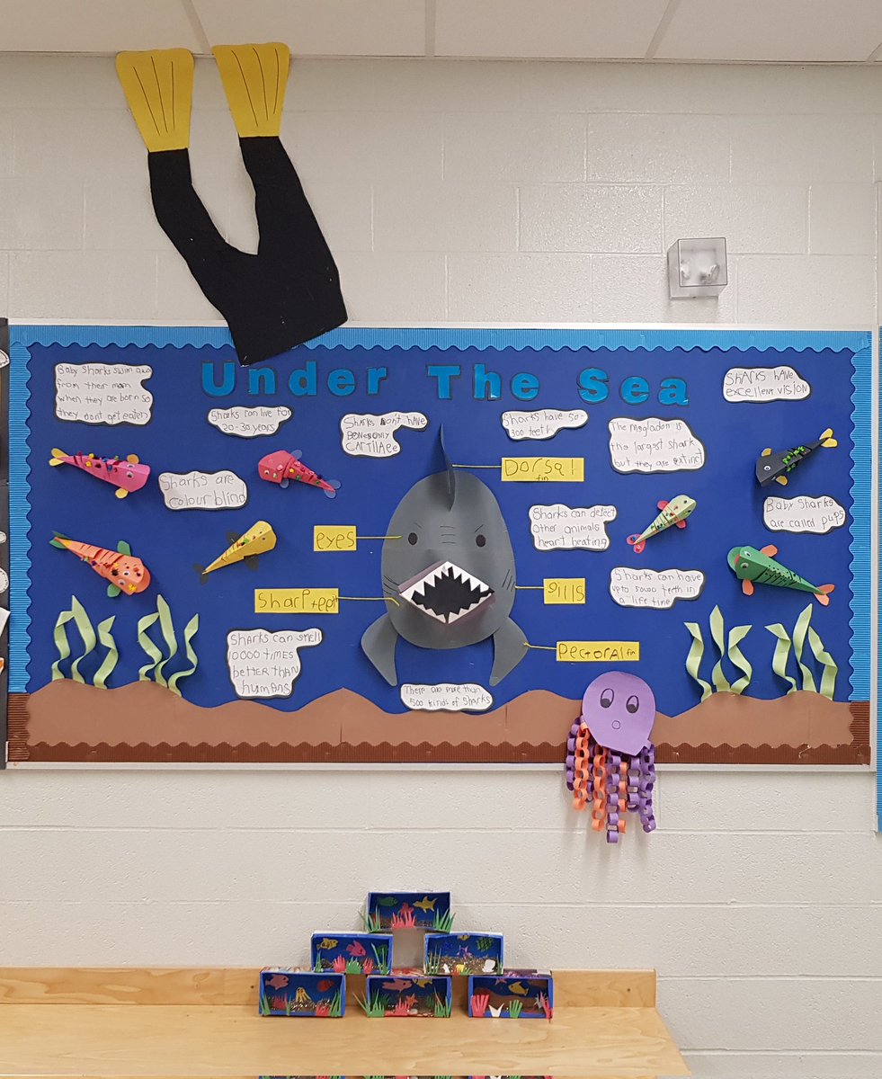 When our #kinders have an explosive interest in all things sea creature, we drop what were doing and go all in with a new #inquiry! Yes those diver legs belong to an #SK, no we did not saw him in half! <a href="/TDSB_Avondale/">Avondale Schools</a> <a href="/tdsb/">Toronto District School Board</a>