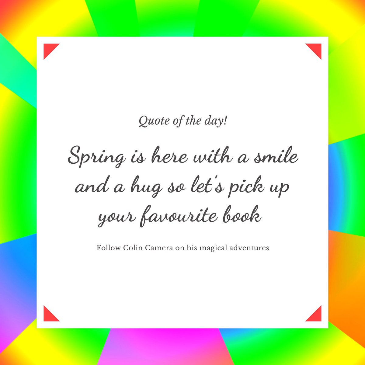 That’s right, it’s officially Spring! 😃📸🌈

Come spot us at the Stratford Upon Avon literacy festival! 3rd-8th May 📚🎁

Give us a follow! 👏

#stratfordfestival #stratfordliteraryfestival #bookfest #childrensbookclub #bedtimeread #storytimeread #bookclub #kiddybook